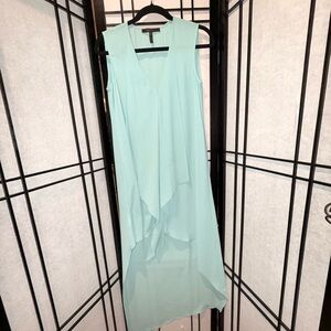 BCBGMaxAzria Sleeveless High Low Dress in Light Green